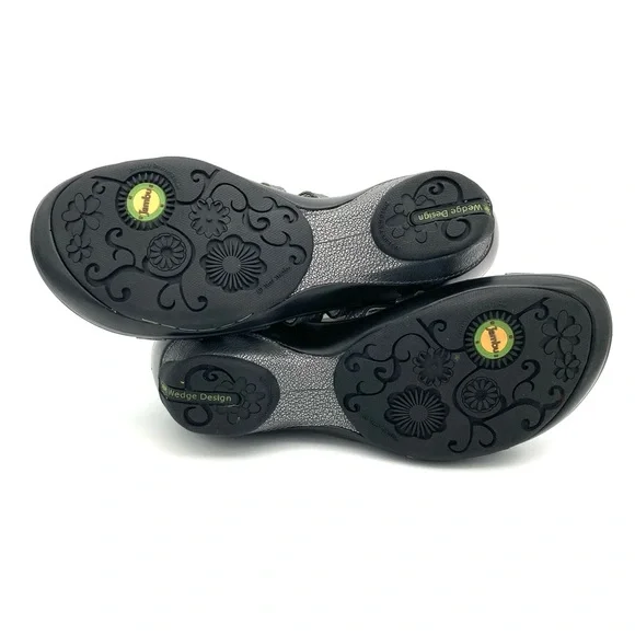 Jambu Brookline Metallic Gladiator Sandals Women’s Size 8 Cushioned Wedge Heel - Picture 7 of 8